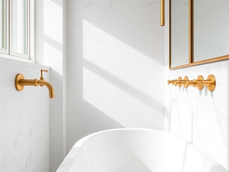 Master bath with marble tiling
