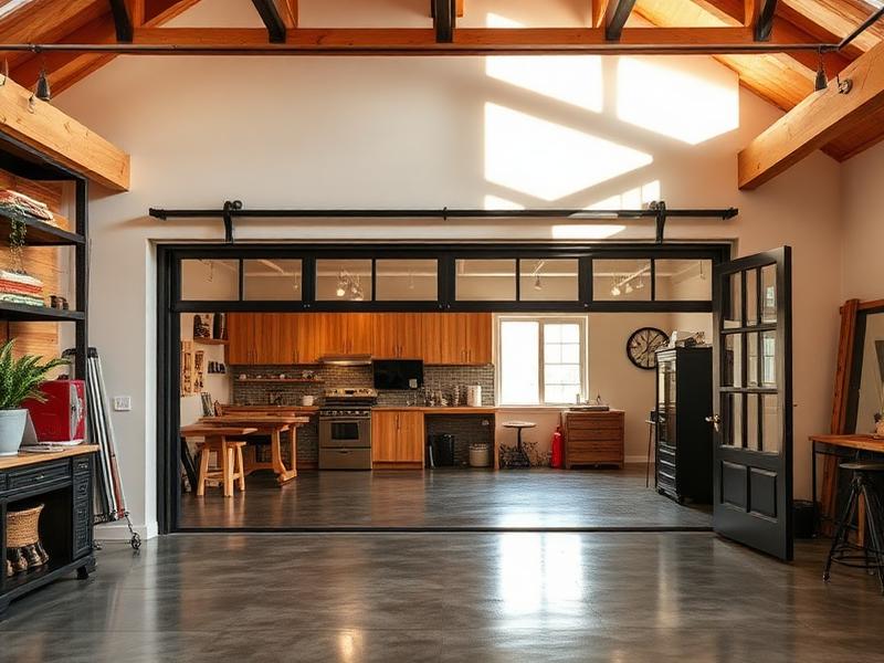 Garage converted to office space